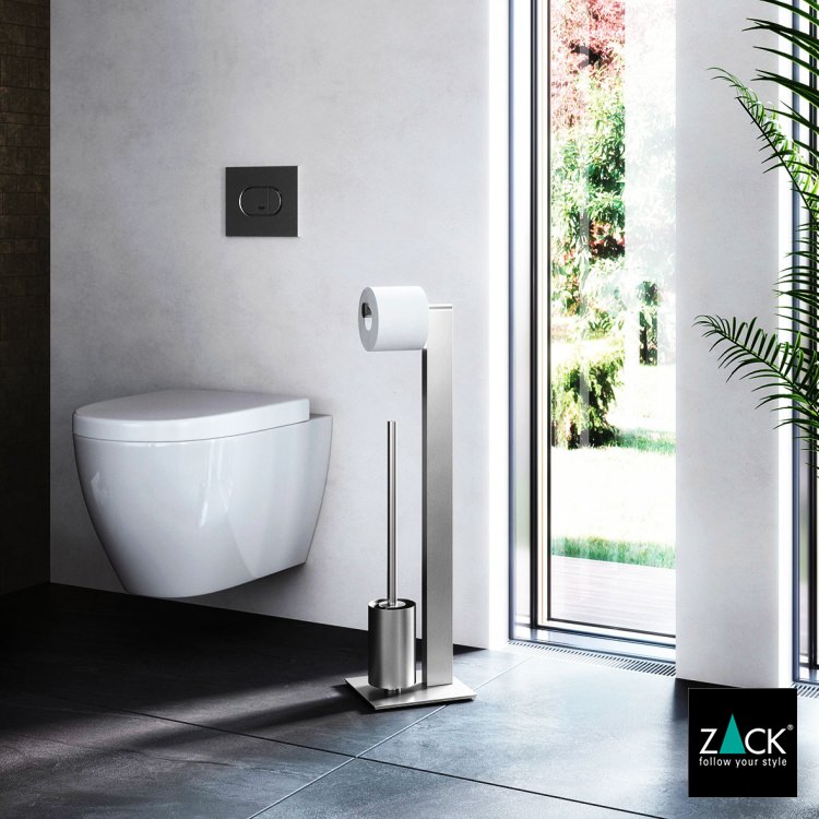ZACK 40417 ATORE ドイツZACK社製モダンデザインのトイレットペーパースタンド トイレットバトラー H3 HL [在庫有り]
