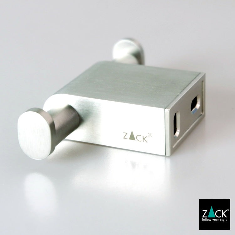 ZACK 40420 ATORE ドイツZACK社製モダンデザインのダブルタオルフック 壁付けタイプ DIY HL [在庫有り]H1