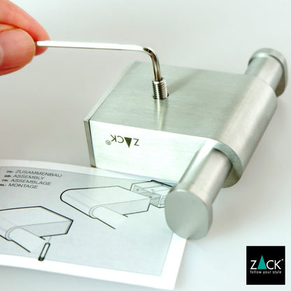 ZACK 40420 ATORE ドイツZACK社製モダンデザインのダブルタオルフック 壁付けタイプ DIY HL [在庫有り]H1