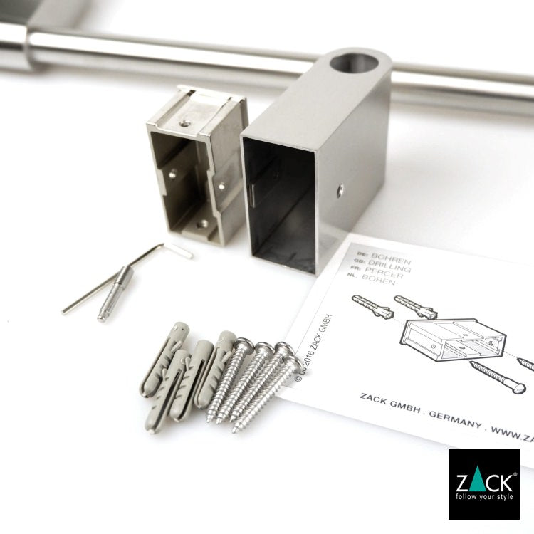 ZACK 40421 ATORE ドイツZACK社製モダンデザインのタオルレール 壁付けタイプ DIY HL [在庫有り]