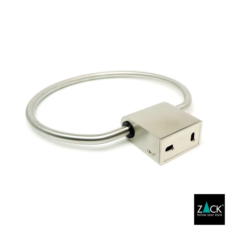 ZACK 40423 ATORE ドイツZACK社製モダンデザインのタオルリング 壁付けタイプ DIY HL [在庫有り]H1