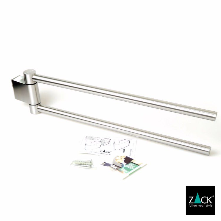 ZACK 40424 ATORE ドイツZACK社製モダンデザインのタオルホルダー 壁付けタイプ DIY HL [お取寄せ] H2-30