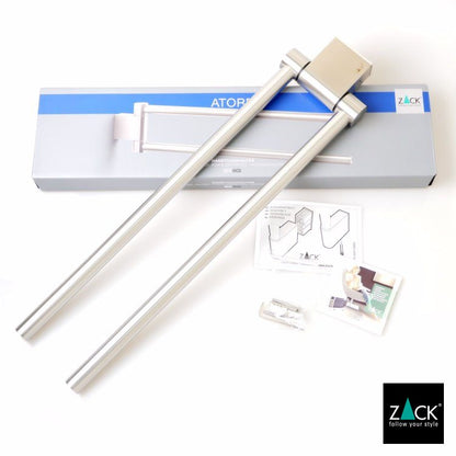 ZACK 40424 ATORE ドイツZACK社製モダンデザインのタオルホルダー 壁付けタイプ DIY HL [お取寄せ] H2-30