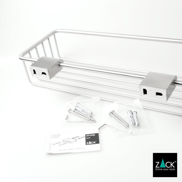 ZACK 40426 ATORE ドイツZACK社製モダンデザインのシャワーバスケットL 壁付けタイプ DIY HL [在庫有り]H1