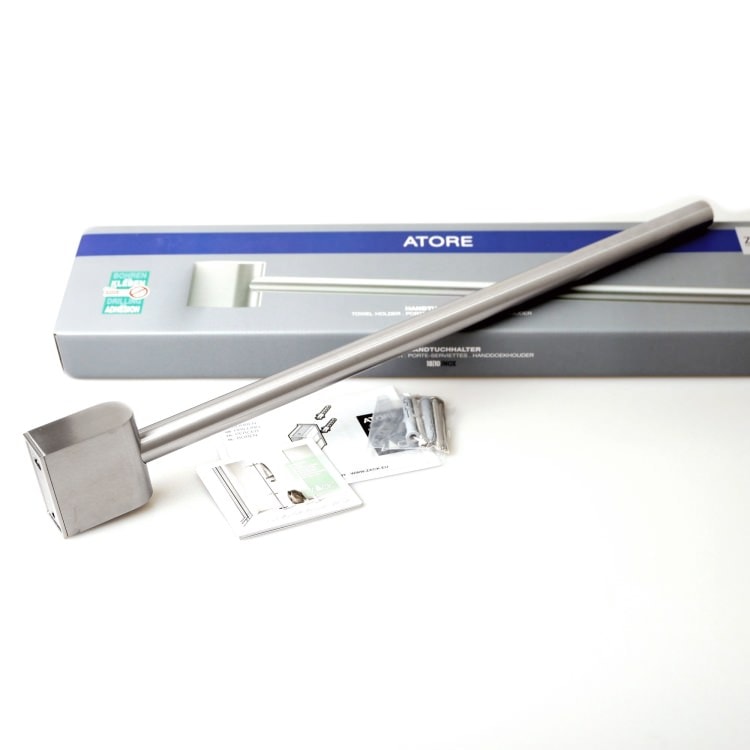 ZACK 40427 ATORE ドイツZACK社製モダンデザインのタオルホルダー 壁付けタイプ DIY HL [在庫有り]H1