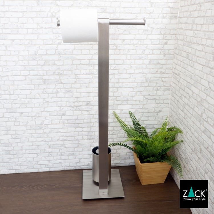 ZACK 40435 ATORE ドイツZACK社製モダンデザインのトイレットペーパースタンド トイレットバトラー HL [在庫有り]H1