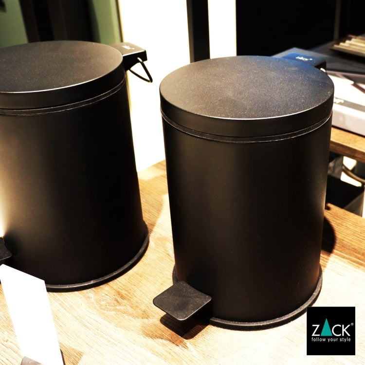 ZACK 40436 VASCA ドイツZACK社製モダンデザインのペダルビン マットブラック [在庫有り]
