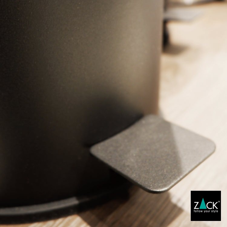 ZACK 40436 VASCA ドイツZACK社製モダンデザインのペダルビン マットブラック [在庫有り]