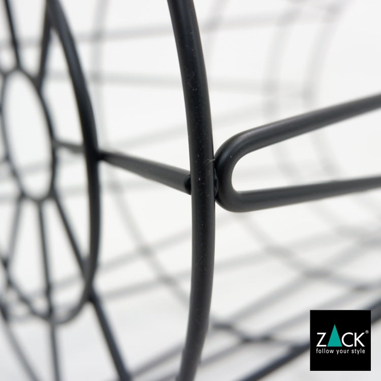ZACK 40437 SATONE ドイツZACK社製モダンデザインのランドリーバスケット マットブラック [お取寄せ] H2-338
