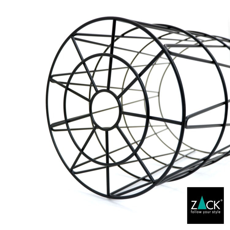 ZACK 40437 SATONE ドイツZACK社製モダンデザインのランドリーバスケット マットブラック [お取寄せ] H2-338