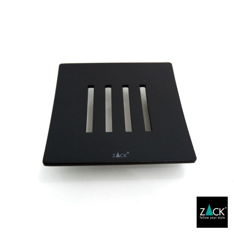 ZACK 40443 ABBACO ドイツZACK社製モダンデザインのソープディッシュ マットブラック [お取寄せ] H2-71