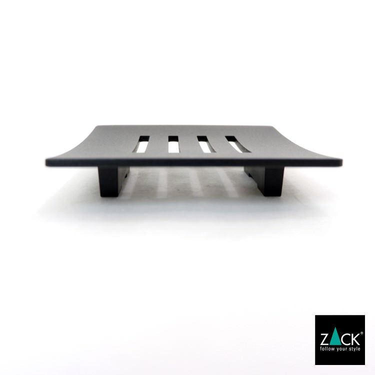 ZACK 40443 ABBACO ドイツZACK社製モダンデザインのソープディッシュ マットブラック [お取寄せ] H2-71