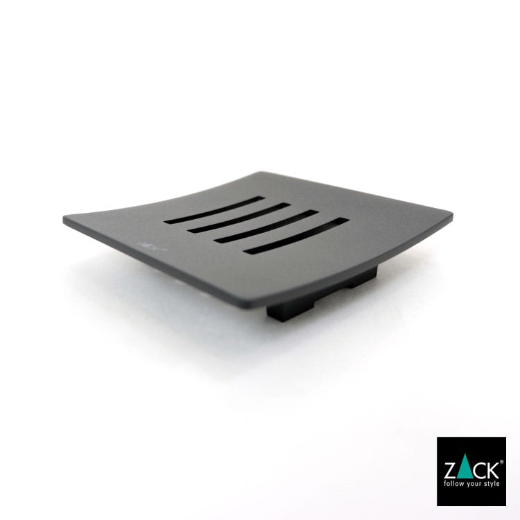 ZACK 40443 ABBACO ドイツZACK社製モダンデザインのソープディッシュ マットブラック [お取寄せ] H2-71