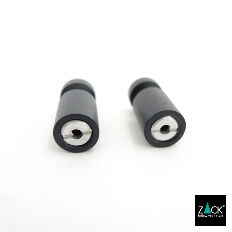 ZACK 40444 AIVO ドイツZACK社製モダンデザインのタオルフックS マットブラック 2個セット 壁付けタイプ DIY [在庫有り]