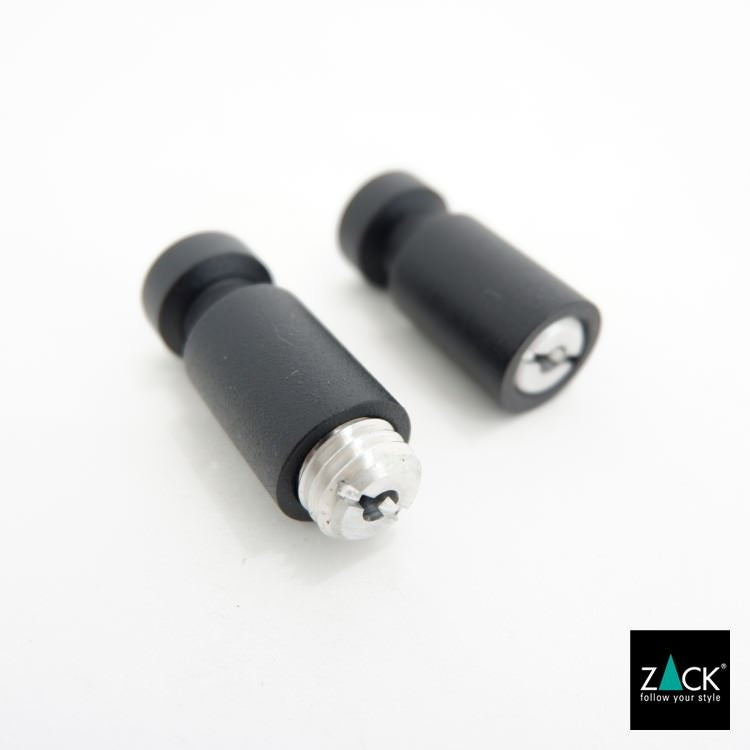 ZACK 40444 AIVO ドイツZACK社製モダンデザインのタオルフックS マットブラック 2個セット 壁付けタイプ DIY [在庫有り]