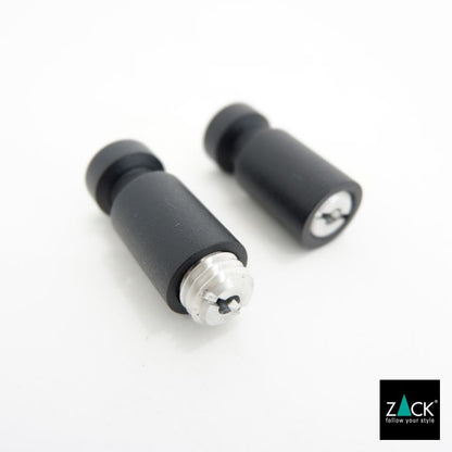 ZACK 40444 AIVO ドイツZACK社製モダンデザインのタオルフックS マットブラック 2個セット 壁付けタイプ DIY [在庫有り]