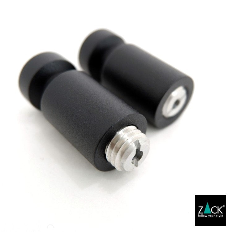 ZACK 40445 AIVO ドイツZACK社製モダンデザインのタオルフックM マットブラック 2個セット 壁付けタイプ DIY [在庫有り]