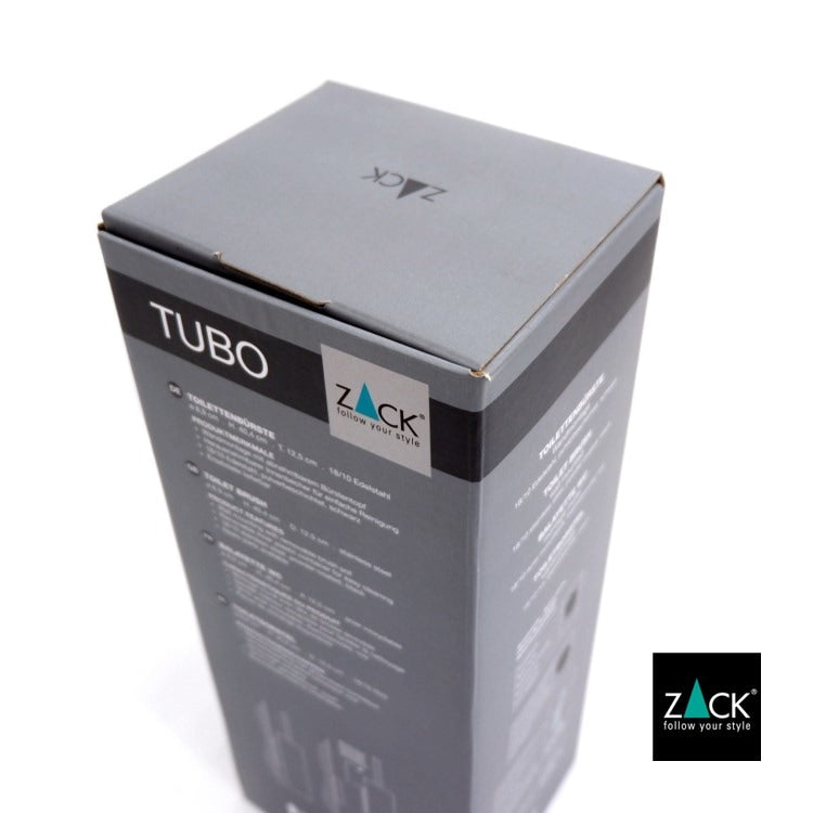 [サンプル品] ZACK 40448 TUBO ドイツZACK社製モダンデザインのトイレブラシ マットブラック 壁付けタイプ DIY [在庫有り]