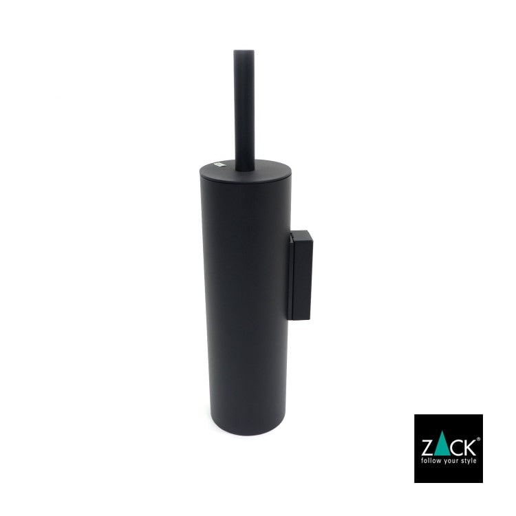 [サンプル品] ZACK 40448 TUBO ドイツZACK社製モダンデザインのトイレブラシ マットブラック 壁付けタイプ DIY [在庫有り]