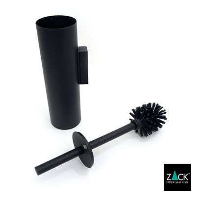 [サンプル品] ZACK 40448 TUBO ドイツZACK社製モダンデザインのトイレブラシ マットブラック 壁付けタイプ DIY [在庫有り]