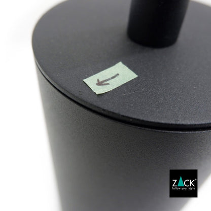 [サンプル品] ZACK 40448 TUBO ドイツZACK社製モダンデザインのトイレブラシ マットブラック 壁付けタイプ DIY [在庫有り]
