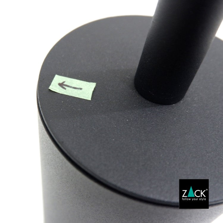 [サンプル品] ZACK 40448 TUBO ドイツZACK社製モダンデザインのトイレブラシ マットブラック 壁付けタイプ DIY [在庫有り]