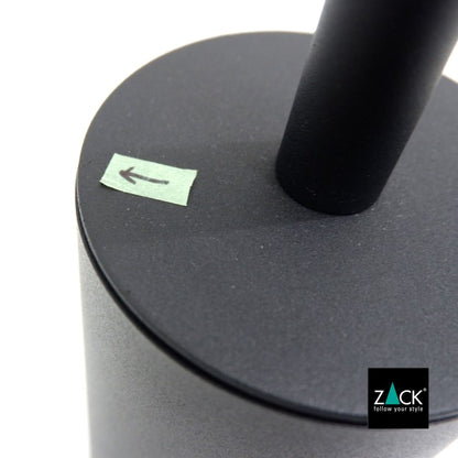 [サンプル品] ZACK 40448 TUBO ドイツZACK社製モダンデザインのトイレブラシ マットブラック 壁付けタイプ DIY [在庫有り]