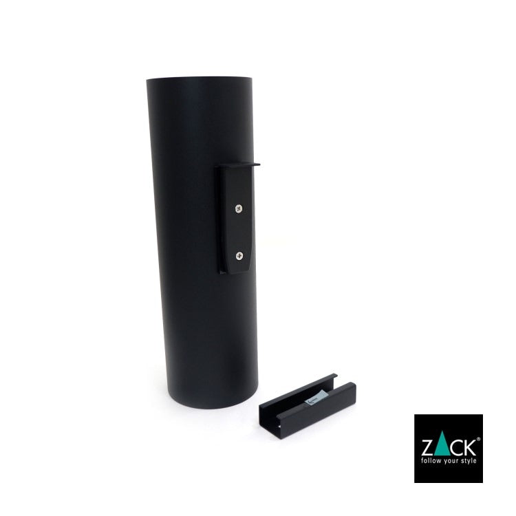 [サンプル品] ZACK 40448 TUBO ドイツZACK社製モダンデザインのトイレブラシ マットブラック 壁付けタイプ DIY [在庫有り]