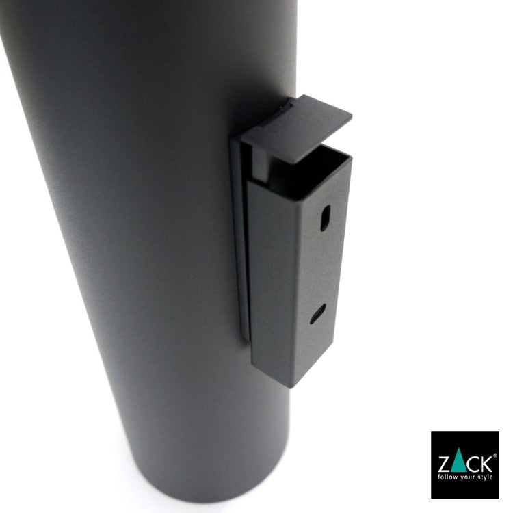 [サンプル品] ZACK 40448 TUBO ドイツZACK社製モダンデザインのトイレブラシ マットブラック 壁付けタイプ DIY [在庫有り]