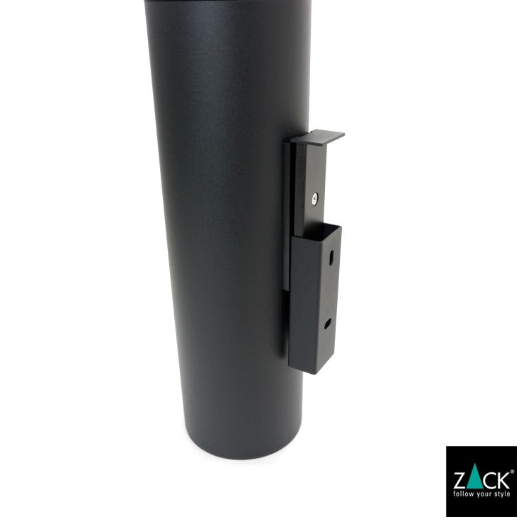 [サンプル品] ZACK 40448 TUBO ドイツZACK社製モダンデザインのトイレブラシ マットブラック 壁付けタイプ DIY [在庫有り]