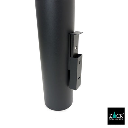 [サンプル品] ZACK 40448 TUBO ドイツZACK社製モダンデザインのトイレブラシ マットブラック 壁付けタイプ DIY [在庫有り]
