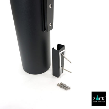 [サンプル品] ZACK 40448 TUBO ドイツZACK社製モダンデザインのトイレブラシ マットブラック 壁付けタイプ DIY [在庫有り]