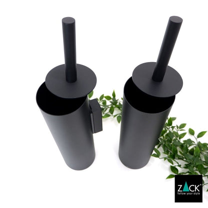[サンプル品] ZACK 40448 TUBO ドイツZACK社製モダンデザインのトイレブラシ マットブラック 壁付けタイプ DIY [在庫有り]