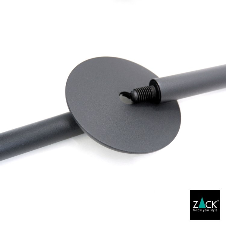ZACK 40448 TUBO ドイツZACK社製モダンデザインのトイレブラシ マットブラック 壁付けタイプ DIY [在庫有り] H2-59
