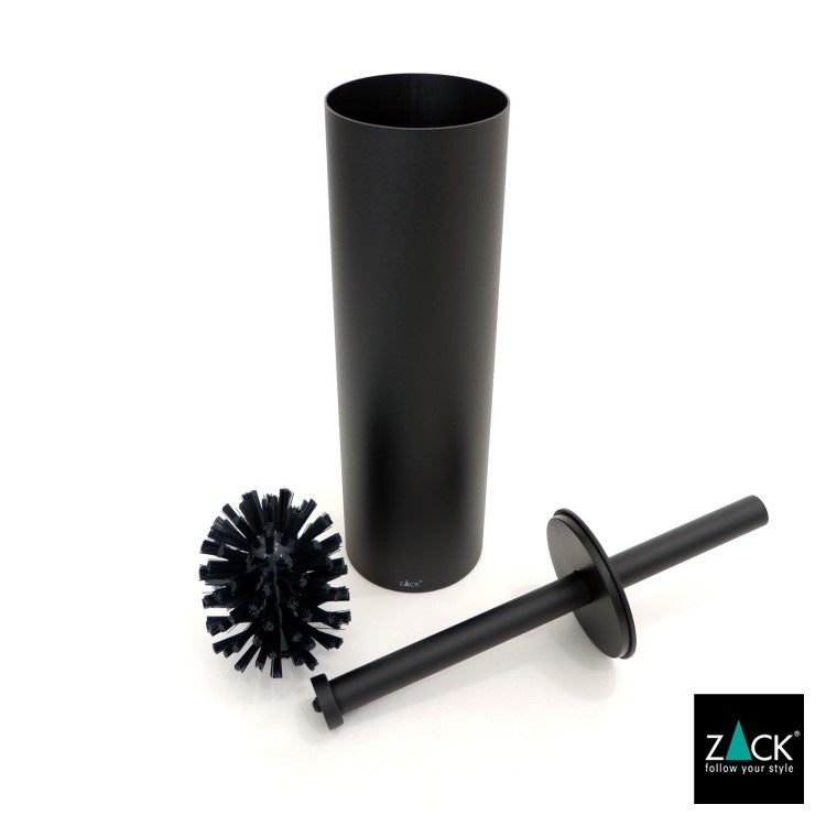 ZACK 40448 TUBO ドイツZACK社製モダンデザインのトイレブラシ マットブラック 壁付けタイプ DIY [在庫有り] H2-59
