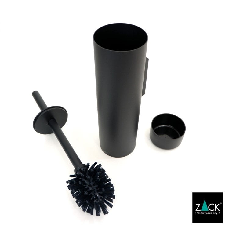ZACK 40448 TUBO ドイツZACK社製モダンデザインのトイレブラシ マットブラック 壁付けタイプ DIY [在庫有り] H2-59