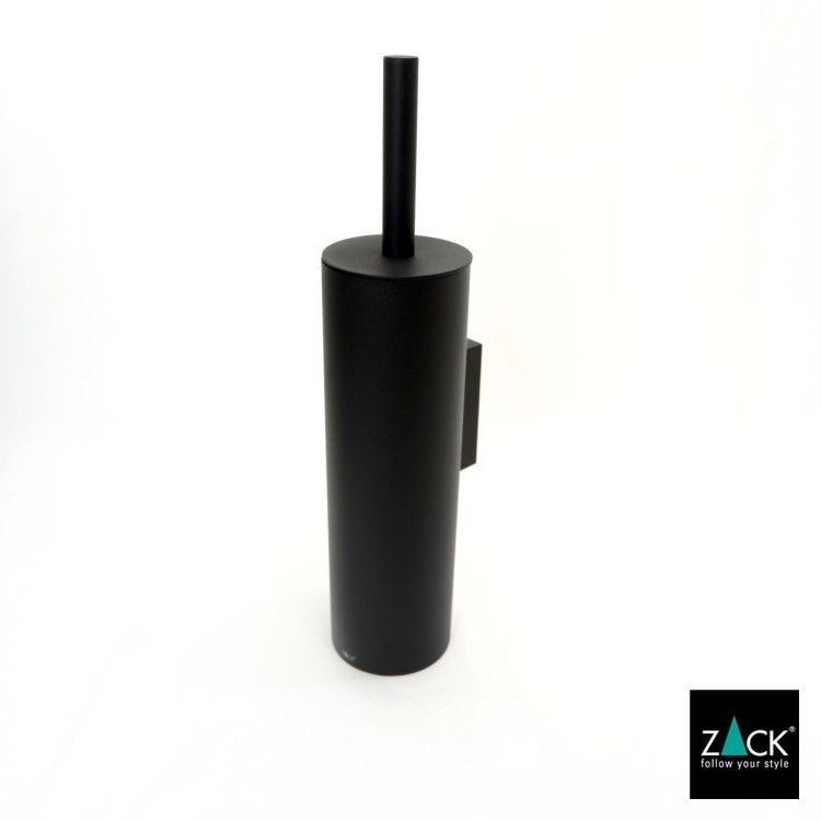 ZACK 40448 TUBO ドイツZACK社製モダンデザインのトイレブラシ マットブラック 壁付けタイプ DIY [在庫有り] H2-59