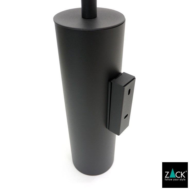 ZACK 40448 TUBO ドイツZACK社製モダンデザインのトイレブラシ マットブラック 壁付けタイプ DIY [在庫有り] H2-59