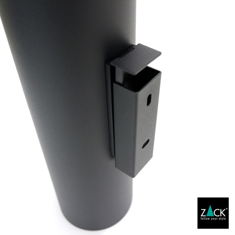 ZACK 40448 TUBO ドイツZACK社製モダンデザインのトイレブラシ マットブラック 壁付けタイプ DIY [在庫有り] H2-59