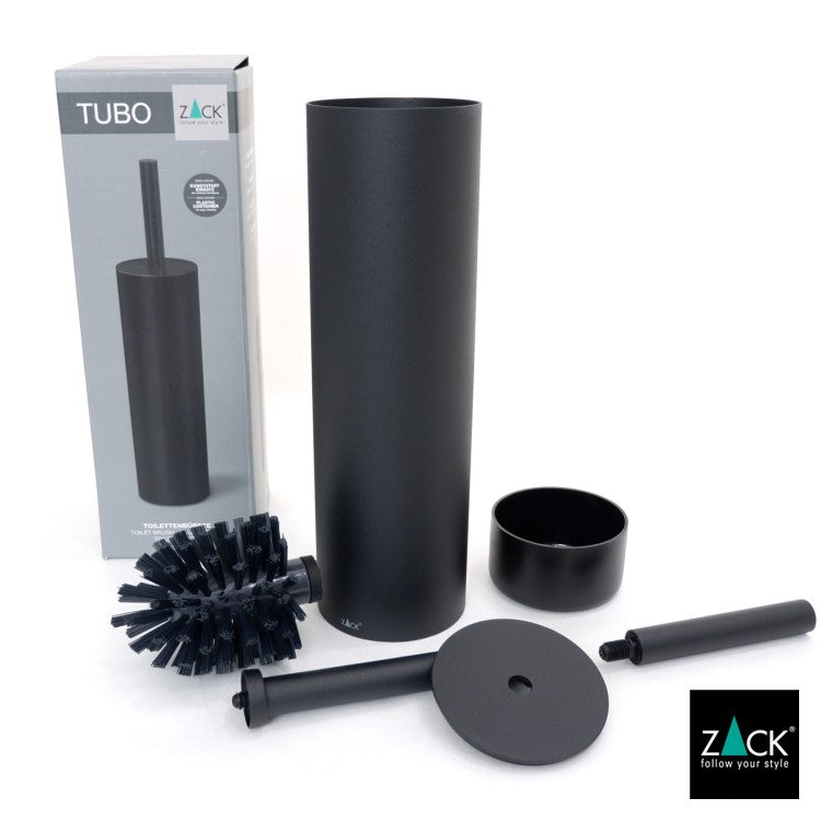 ZACK 40449 TUBO ドイツZACK社製モダンデザインのトイレブラシ マットブラック [在庫有り]