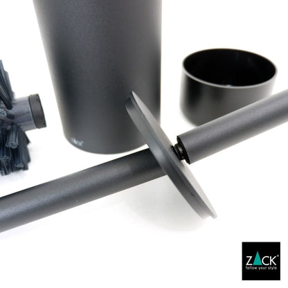 ZACK 40449 TUBO ドイツZACK社製モダンデザインのトイレブラシ マットブラック [在庫有り]