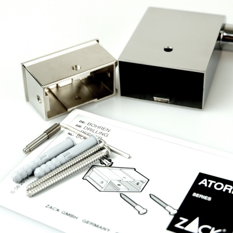 ZACK 40451 ATORE ドイツZACK社製モダンデザインのトイレットペーパーホルダー 壁付けタイプ DIY MP [在庫有り]