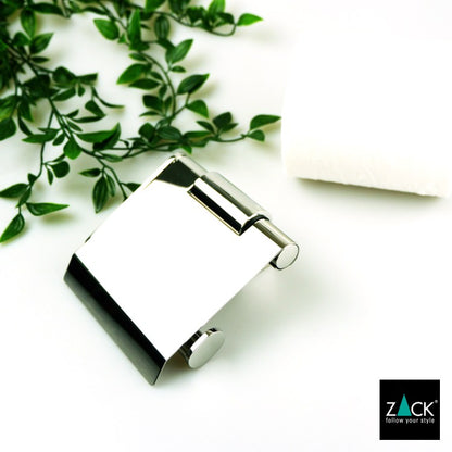 ZACK 40453 ATORE ドイツZACK社製モダンデザインのトイレットペーパーホルダー(フラップ付) 壁付けタイプ DIY MP [在庫有り] H2-13