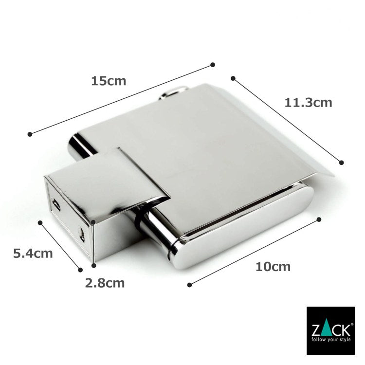 ZACK 40453 ATORE ドイツZACK社製モダンデザインのトイレットペーパーホルダー(フラップ付) 壁付けタイプ DIY MP [在庫有り] H2-13