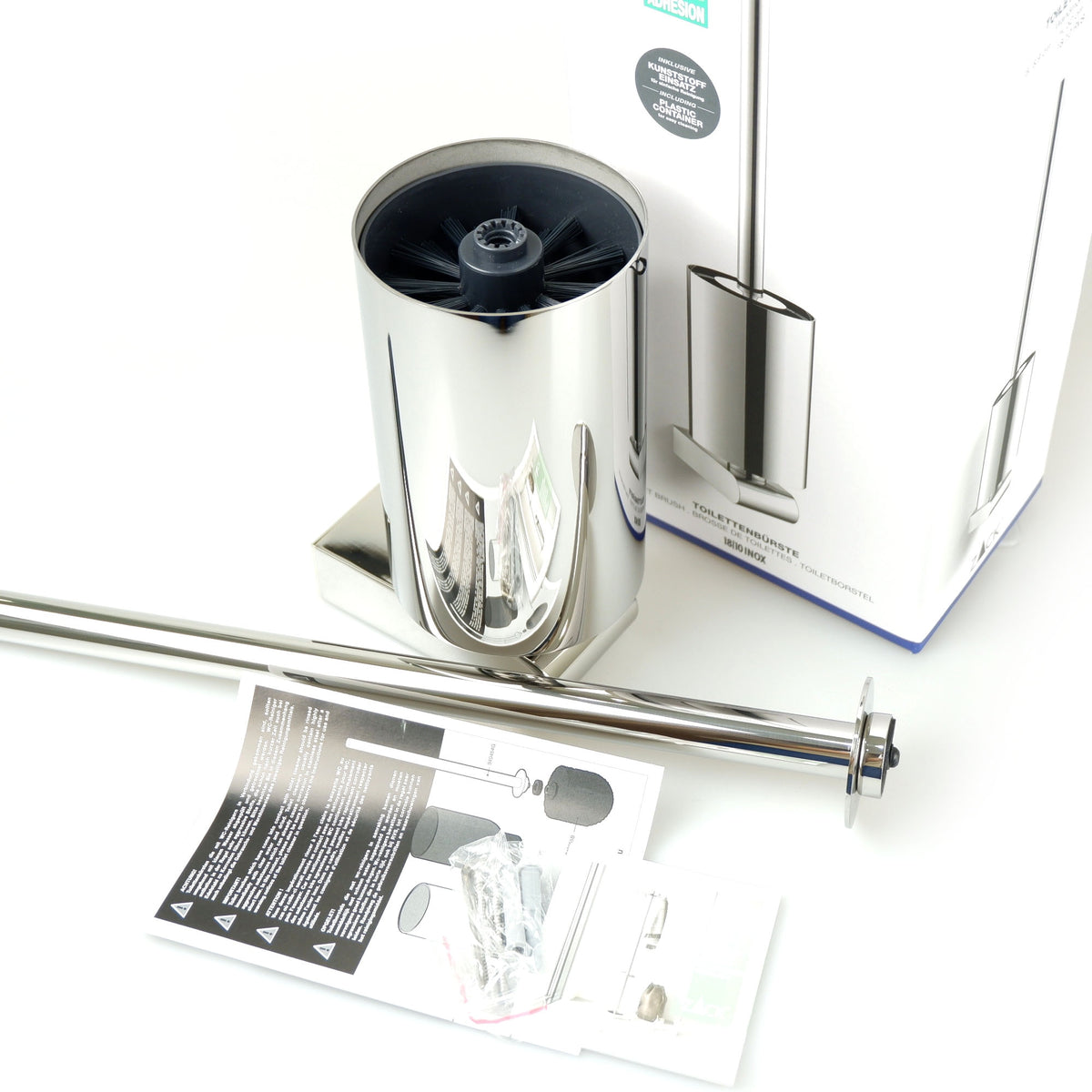 ZACK 40454 ATORE ドイツZACK社製モダンデザインのトイレブラシ 壁付けタイプ DIY MP [在庫有り] H2-96