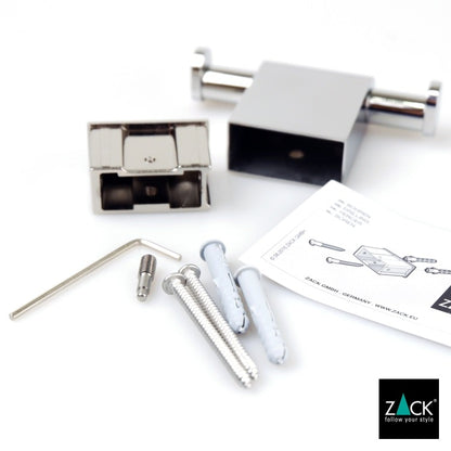 ZACK 40458 ATORE ドイツZACK社製モダンデザインのダブルタオルフック 壁付けタイプ DIY MP [在庫有り]H1