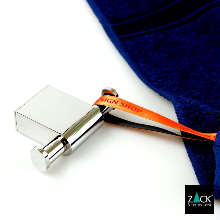 ZACK 40458 ATORE ドイツZACK社製モダンデザインのダブルタオルフック 壁付けタイプ DIY MP [在庫有り]H1