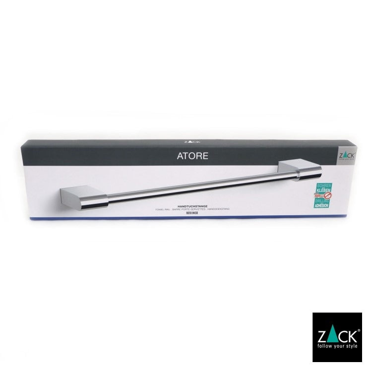 [サンプル品] ZACK 40459 ATORE ドイツZACK社製モダンデザインのタオルレール50cm 壁付けタイプ DIY MP [在庫有り]