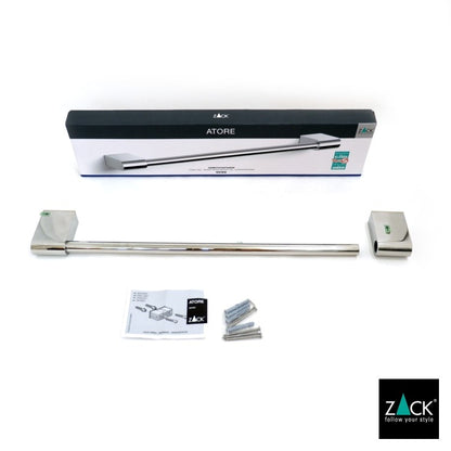 [サンプル品] ZACK 40459 ATORE ドイツZACK社製モダンデザインのタオルレール50cm 壁付けタイプ DIY MP [在庫有り]