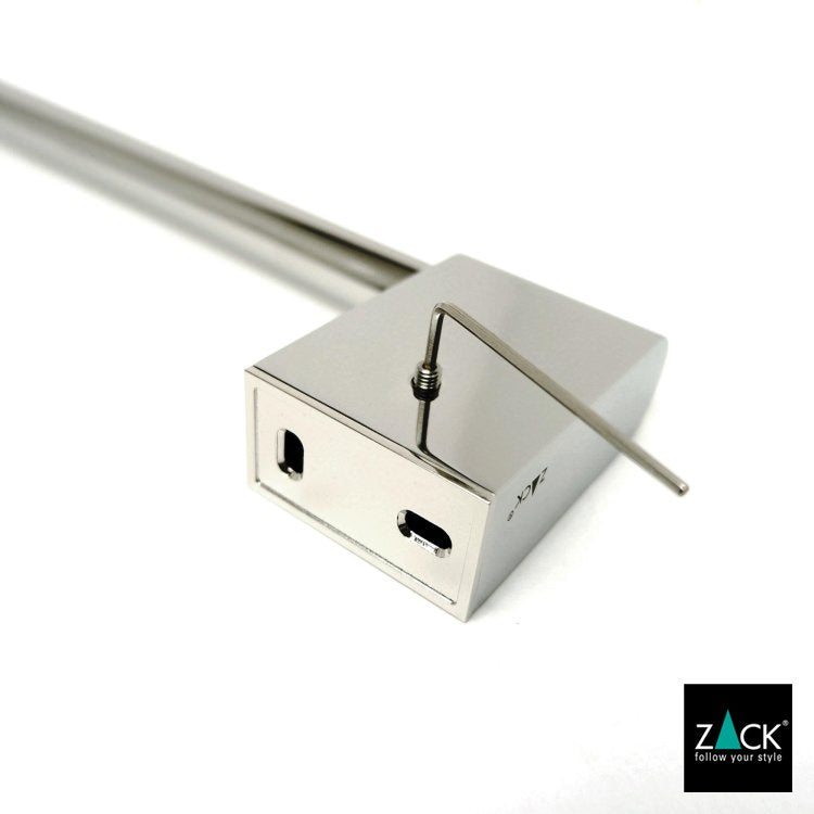 ZACK 40460 ATORE ドイツZACK社製モダンデザインのタオルレール65cm 壁付けタイプ DIY MP [在庫有り] H2-56
